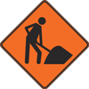Panneau « Zone de travaux ».