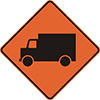 Panneau « Passage pour camions ».