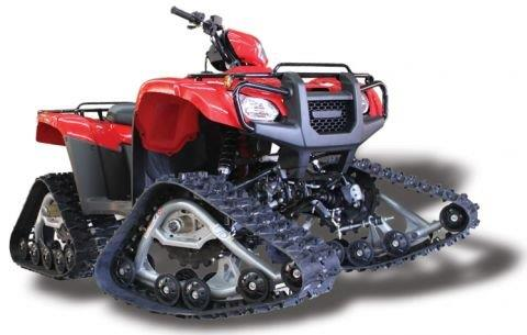 Motoquad muni de chenilles