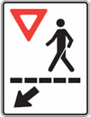 Panneau de signalisation d'un passage pour piétons