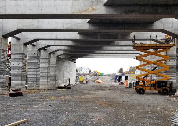 Le nouveau tronçon de la route 132 passera sous le pont d’étagement.