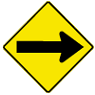 Panneau de signalisation - Flèche directionnelle