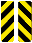 Panneaux de signalisation - Balises de danger dirigeant vers la droite ou vers la gauche
