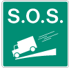Panneau de signalisation - S.O.S. pente raide