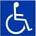 Pictogramme - Service pour personnes atteintes de déficience physique