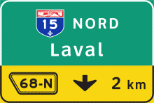 Panneau de signalisation - Voie de sortie obligatoire